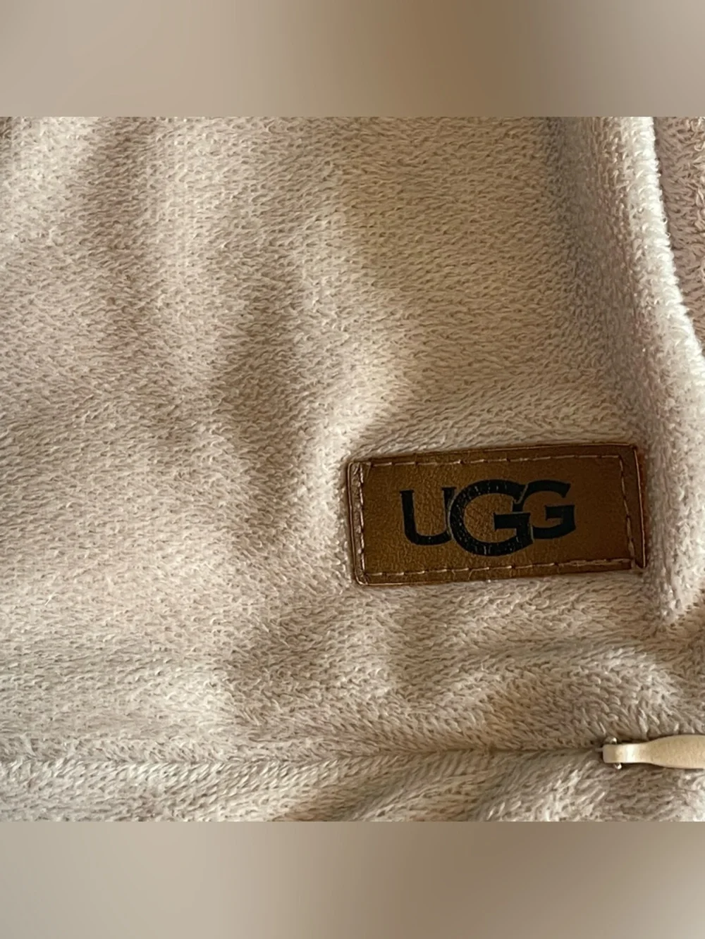 UGG Cream Faux Fur pillow cover